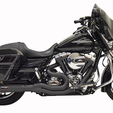 BASSANI XHAUST Road Rage 2 Mid Length Black Hot Rod Turnout Muffler 07-16