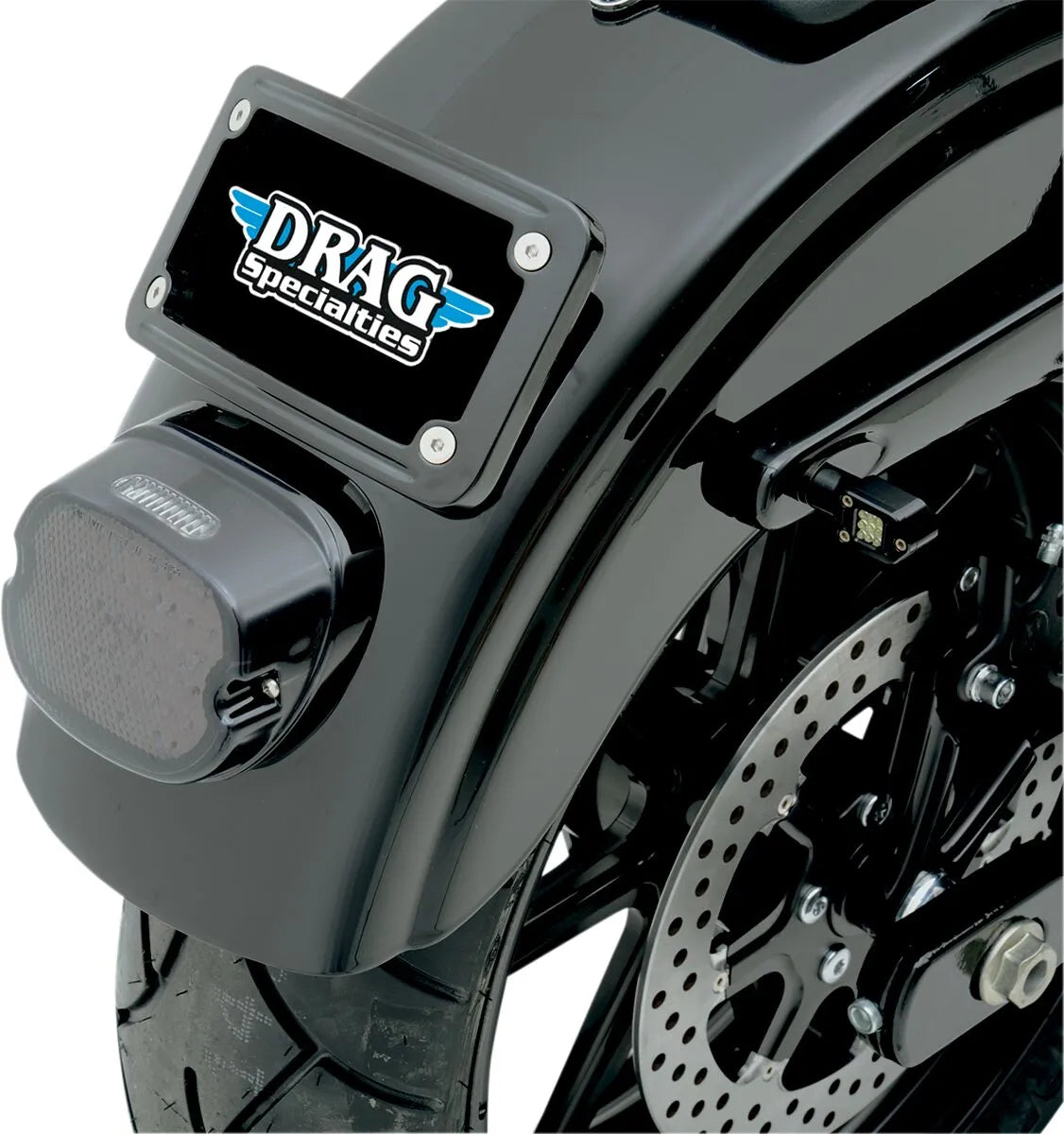 Curved Laydown License Plate Mount with Frame