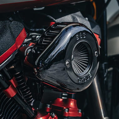 S&S Stealth Air Stinger Kit de filtre à air en forme de goutte pour Harley M8 2017-2023