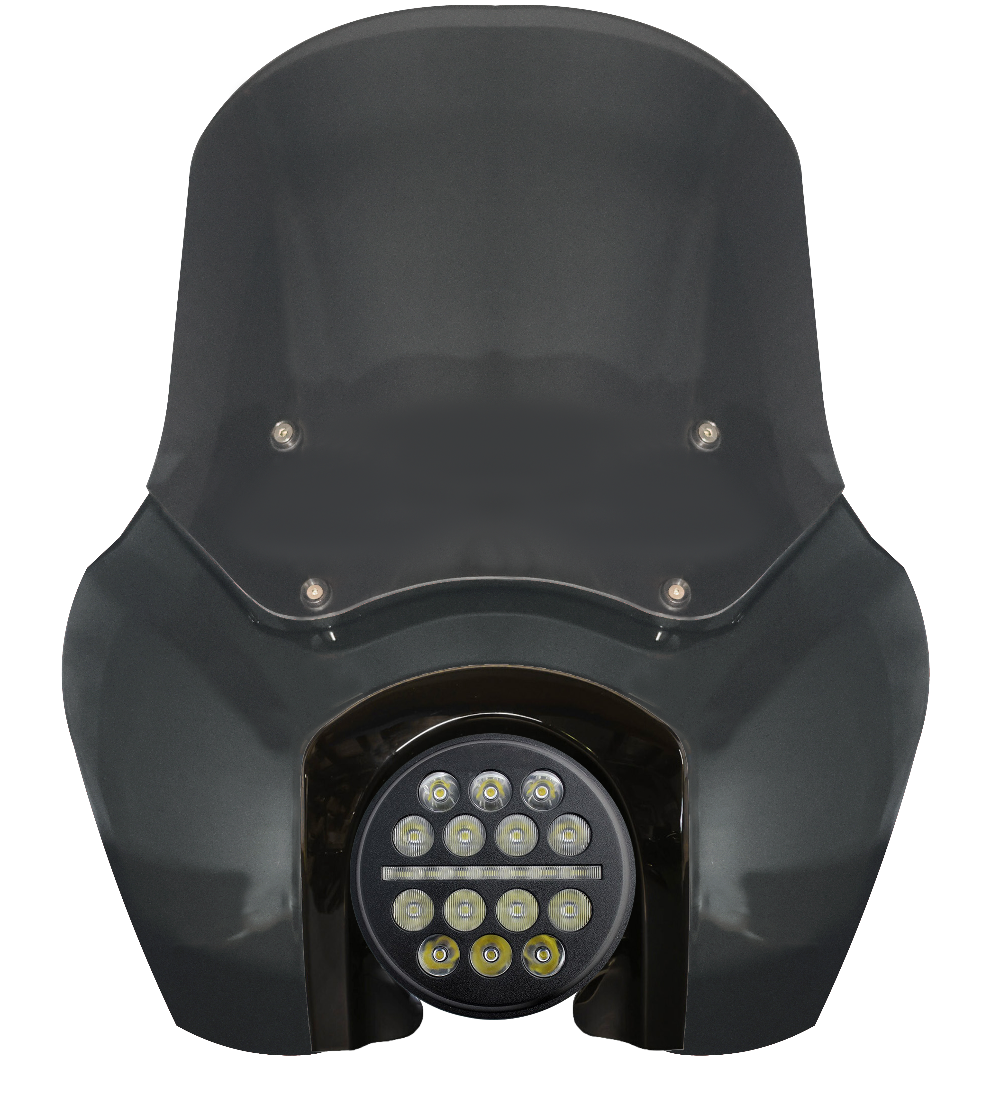 OG Softail Low Rider S Complete T-Sport Fairing Kit - Iron Horse Metallic