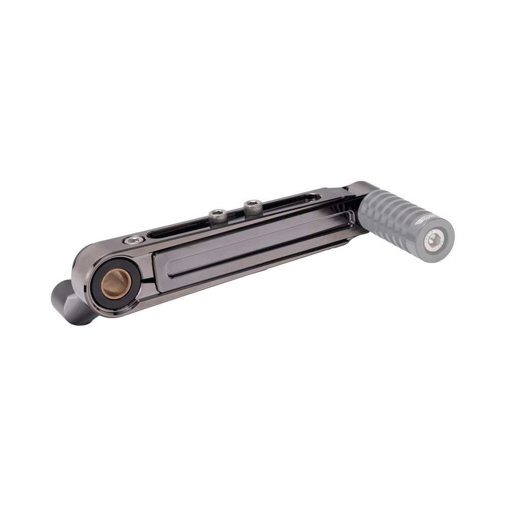 Black Chrome Adjustable Brake Arm for Harley-Davidson M8 Softails