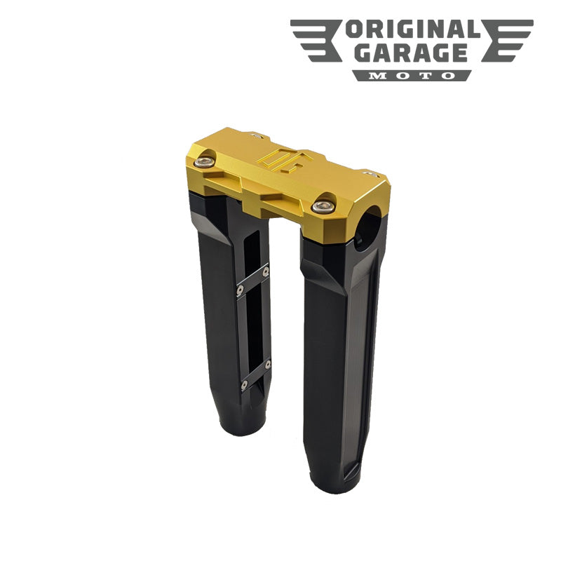 OG 8.5 Straight Risers - Black - Original Garage Moto