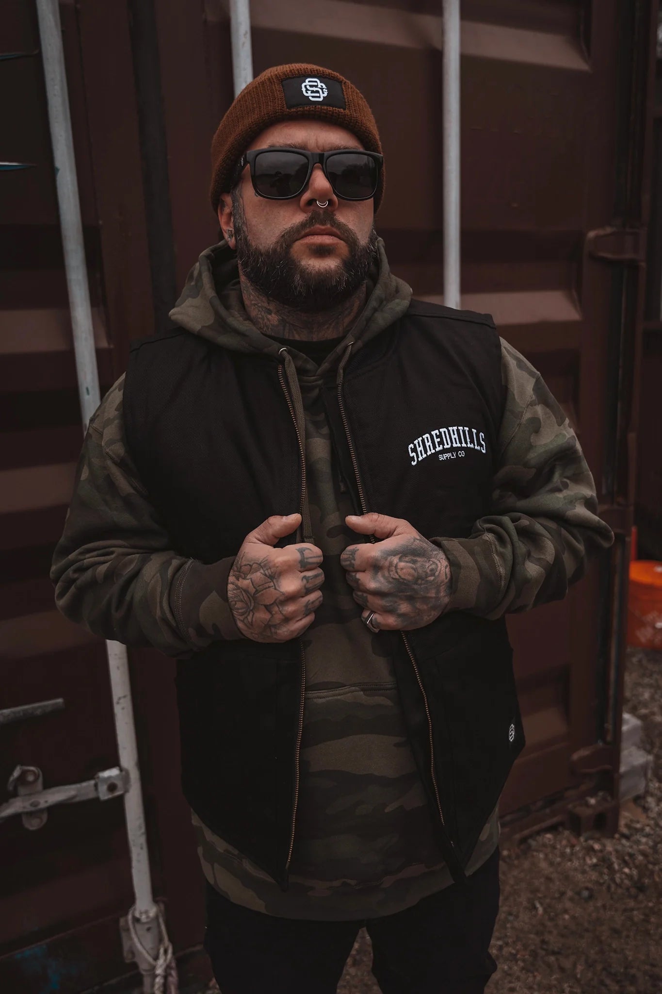 Black Denim Vests - Shredhills