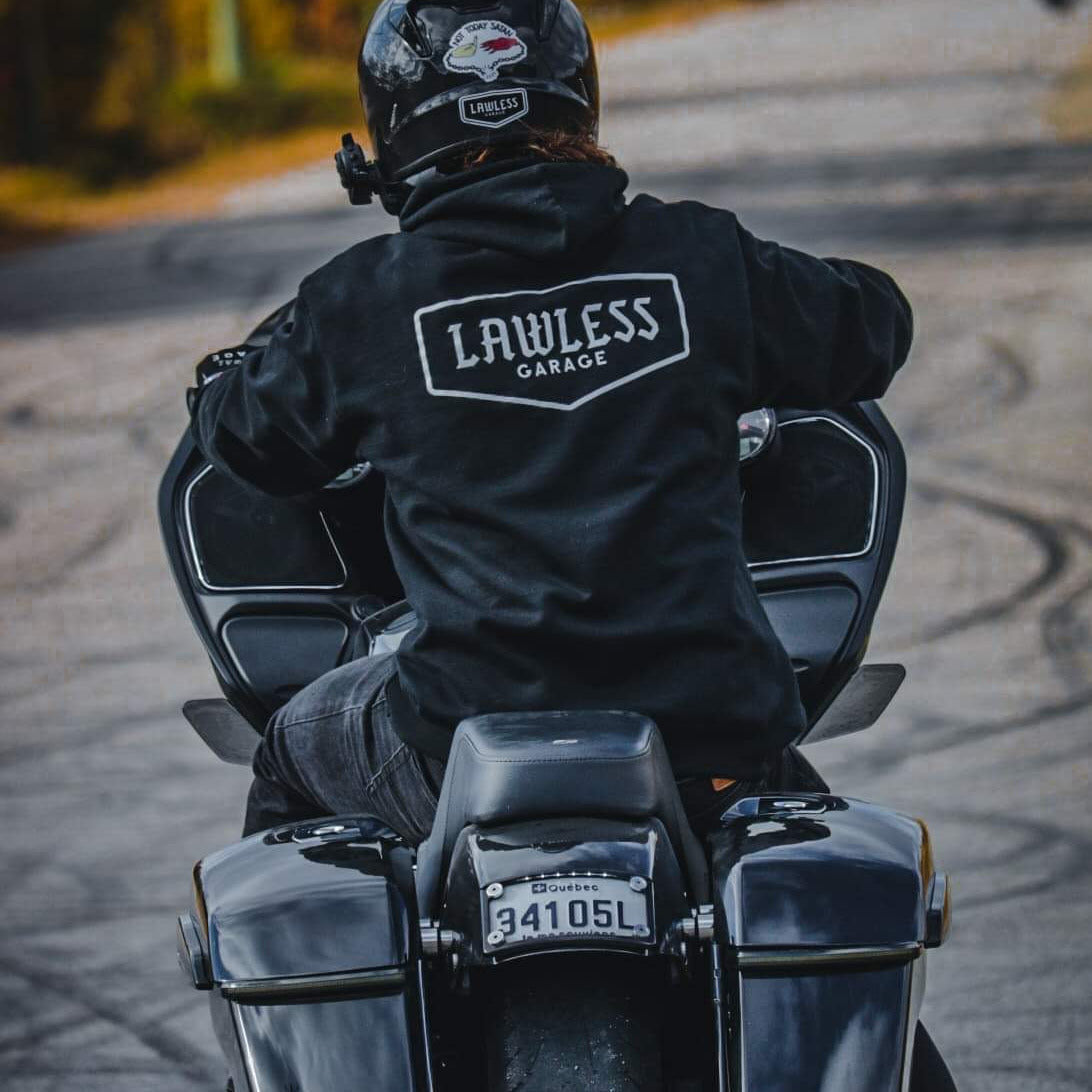 Sweat à capuche signature CHAMPION X LAWLESS GARAGE