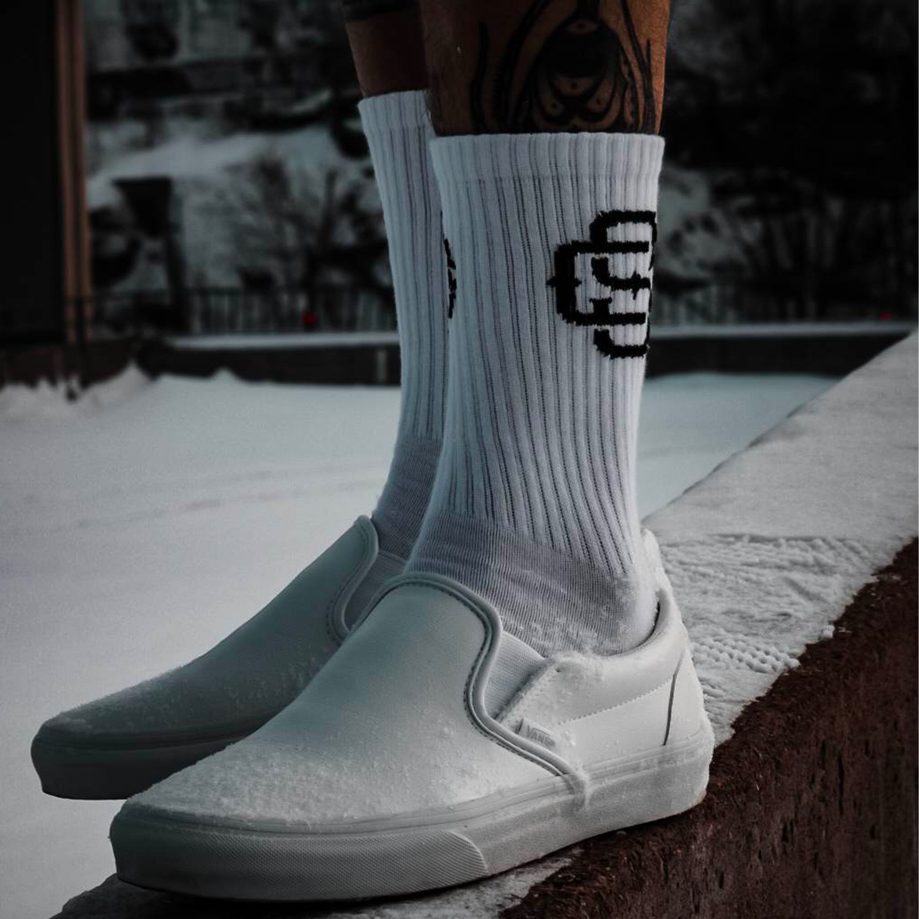 Crew Socks White - Shredhills