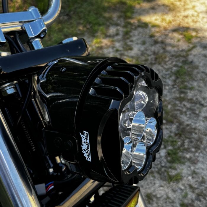 Custom Dynamics Shark Demon™ LED Headlight Kit for Dyna, Softail & Sportster Motorcycles