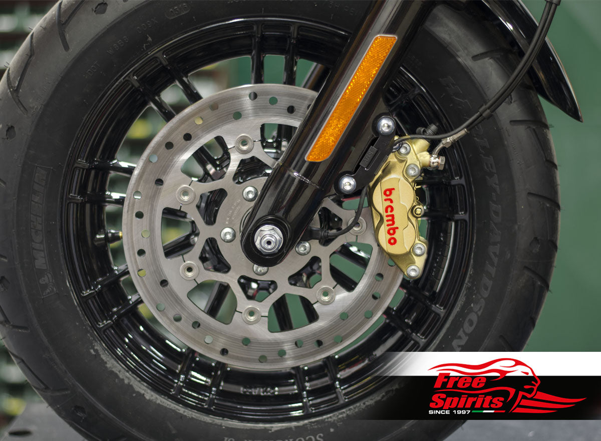 Kit étrier avant 4 pistons Brembo pour Harley Davidson Sportster depuis 2014 et Dyna 06-17