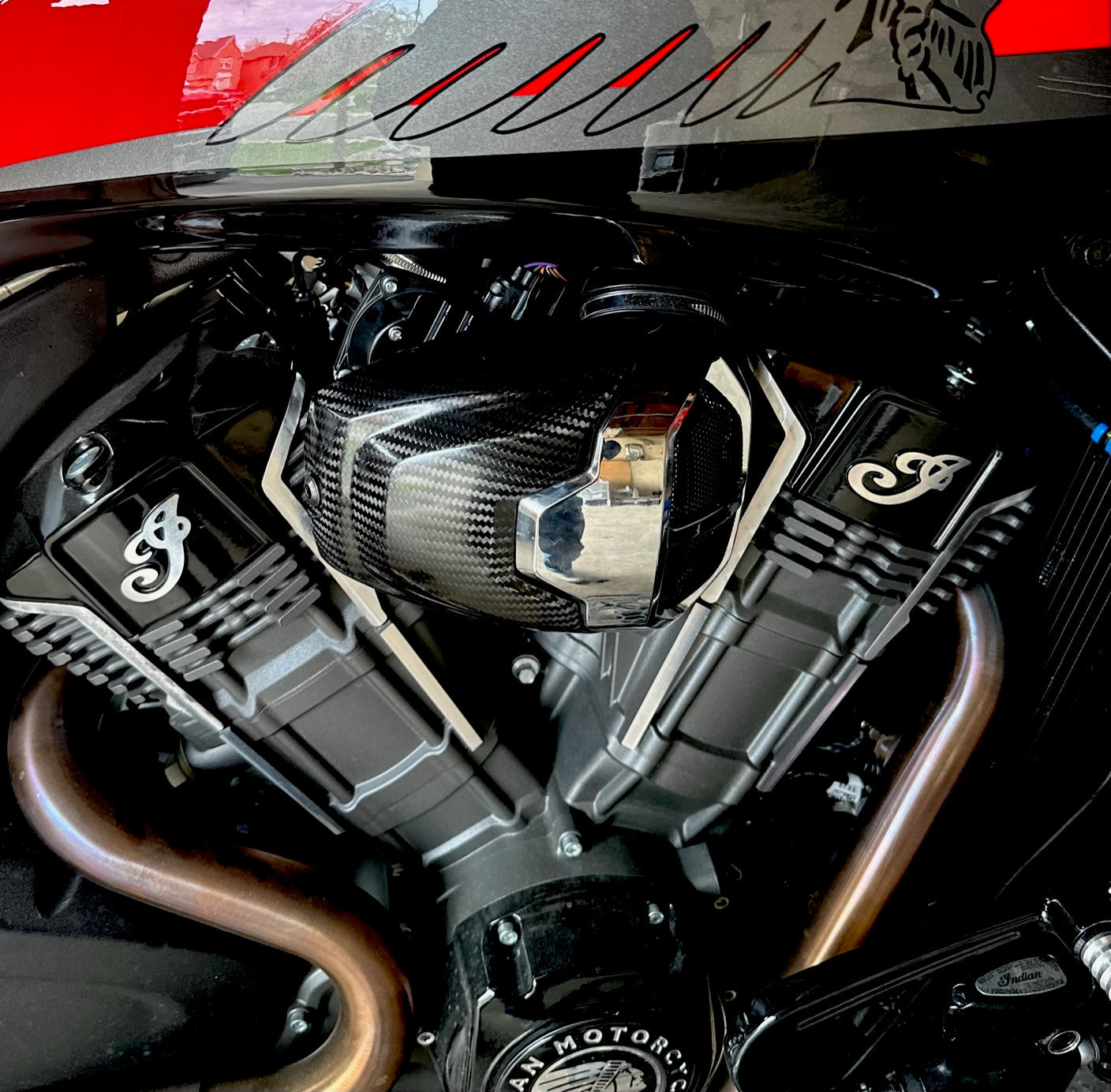 Cache d'admission d'air Stage 1 en fibre de carbone