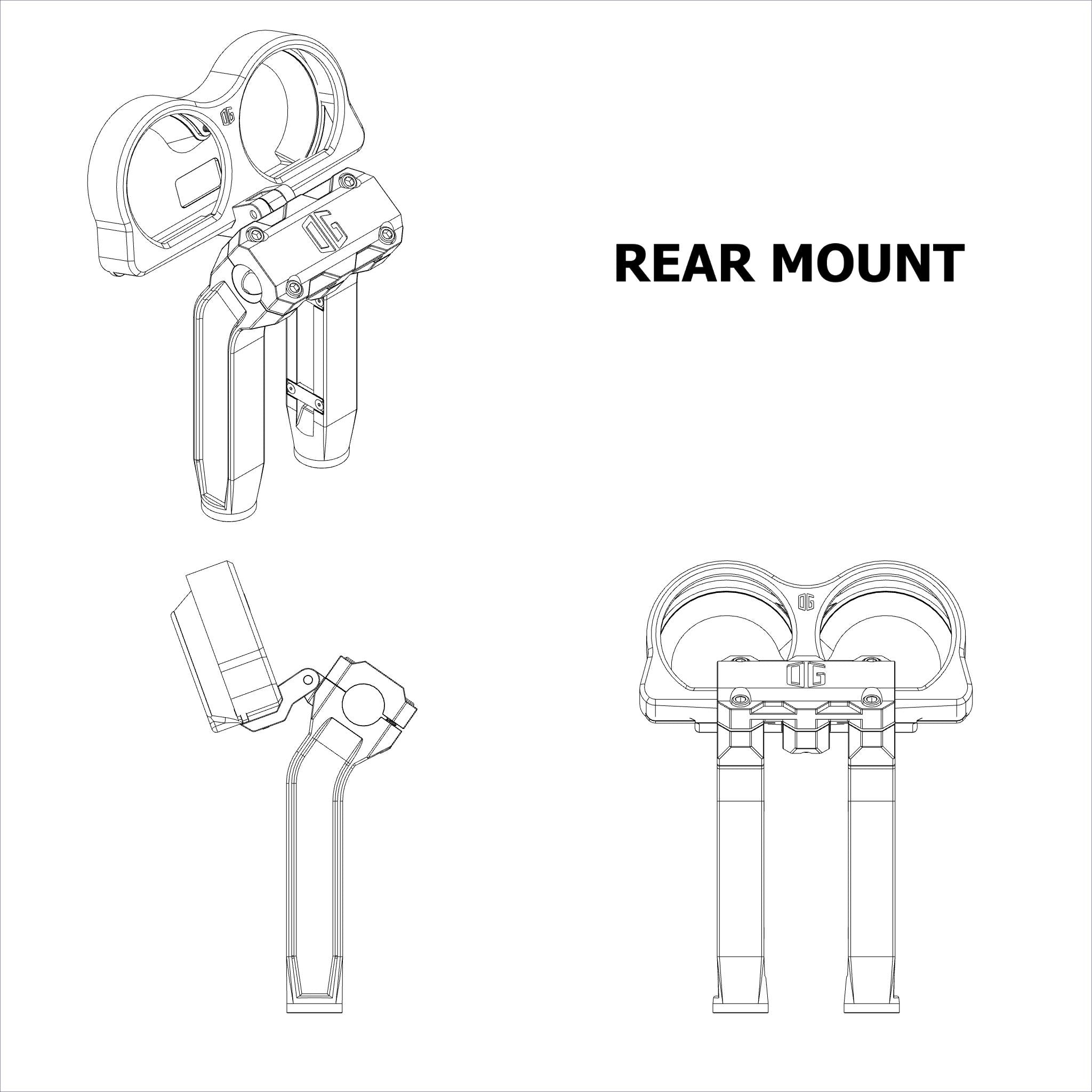 OG Road Glide Billet Gauges Bezel