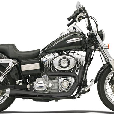 BASSANI XHAUST Dyna Road Rage Black 2 Into 1 Collector System
