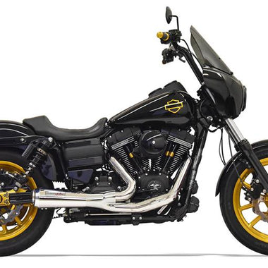 BASSANI XHAUST Road Rage Ripper 2 Into 1 for '06-'17 Dyna Chrome