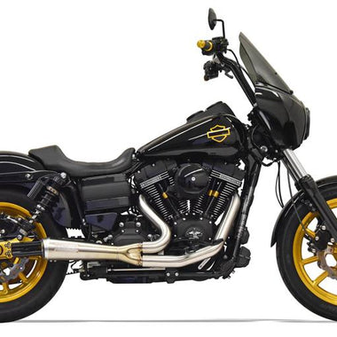 BASSANI XHAUST Road Rage Ripper 2 Into 1 for '06-'17 Dyna Stainless