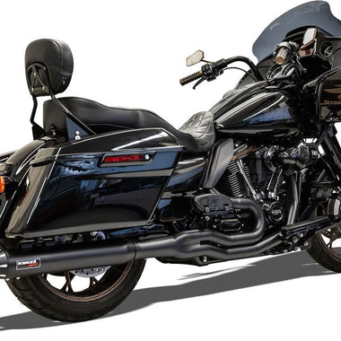 BASSANI XHAUST Road Rage 2-into-1 Black Straight Muffler