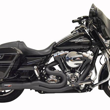 BASSANI XHAUST Road Rage 2 Mid Length Black Megaphone Muffler 07-16