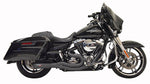 BASSANI XHAUST Road Rage 2 Mid Length Black Megaphone Muffler 07-16