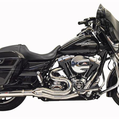 BASSANI XHAUST Road Rage 2 Mid Length Chome Hot Rod Turnout Muffler 07-16