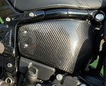 Carbon side Covers Softail M8 without shock preload