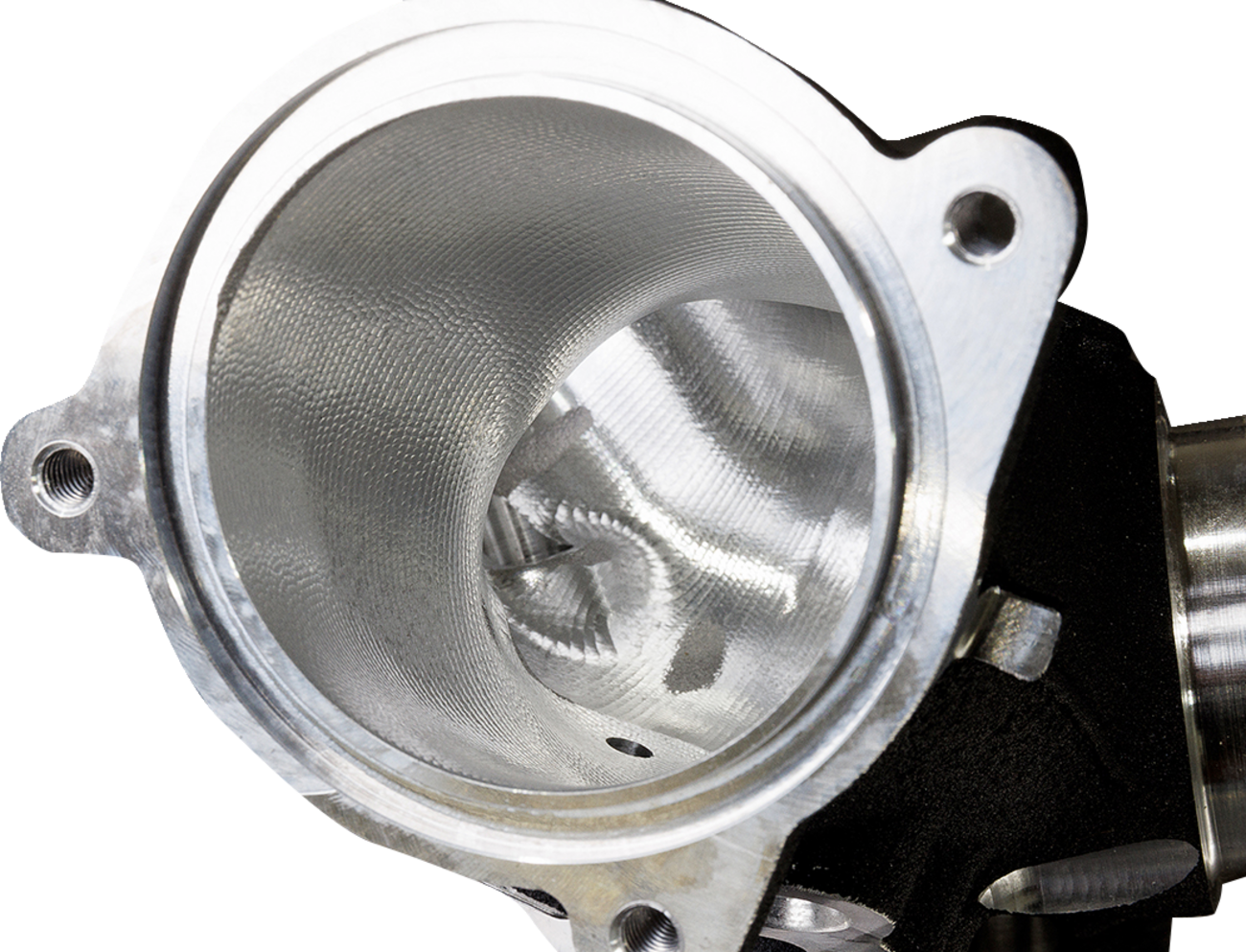 S&S Manifold 55mm CNC Ported Black for M8.