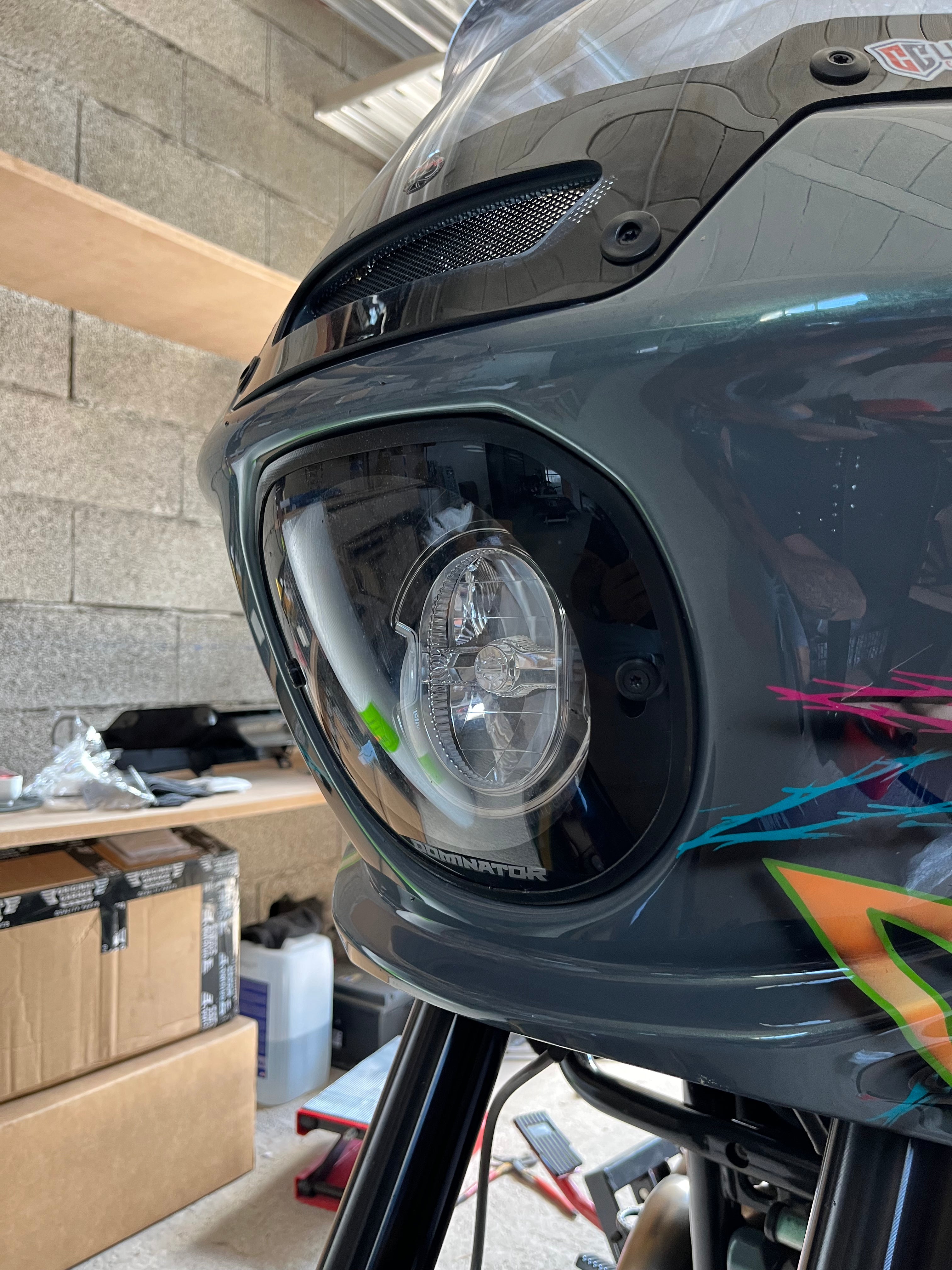 Dominator FXLRST headlight lens kit