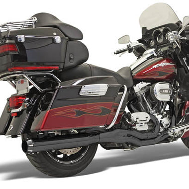 BASSANI XHAUST Road Rage Black B4 System with Straight Can Muffler