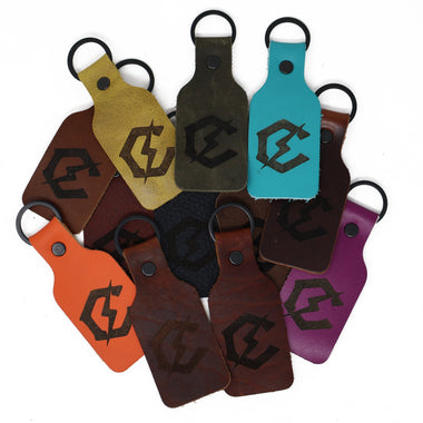 Bolt Leather Keychain