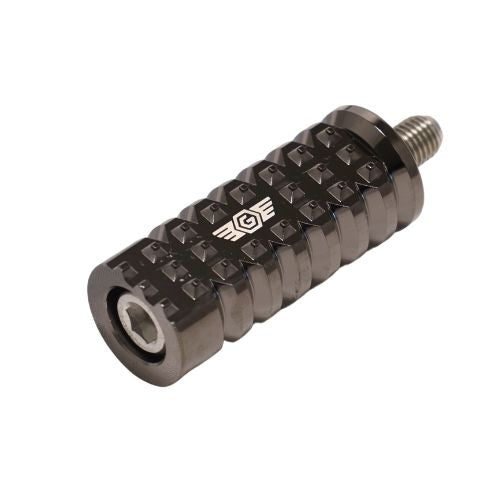 Harley Davidson Black Chrome 2" Gripper Shifter Peg