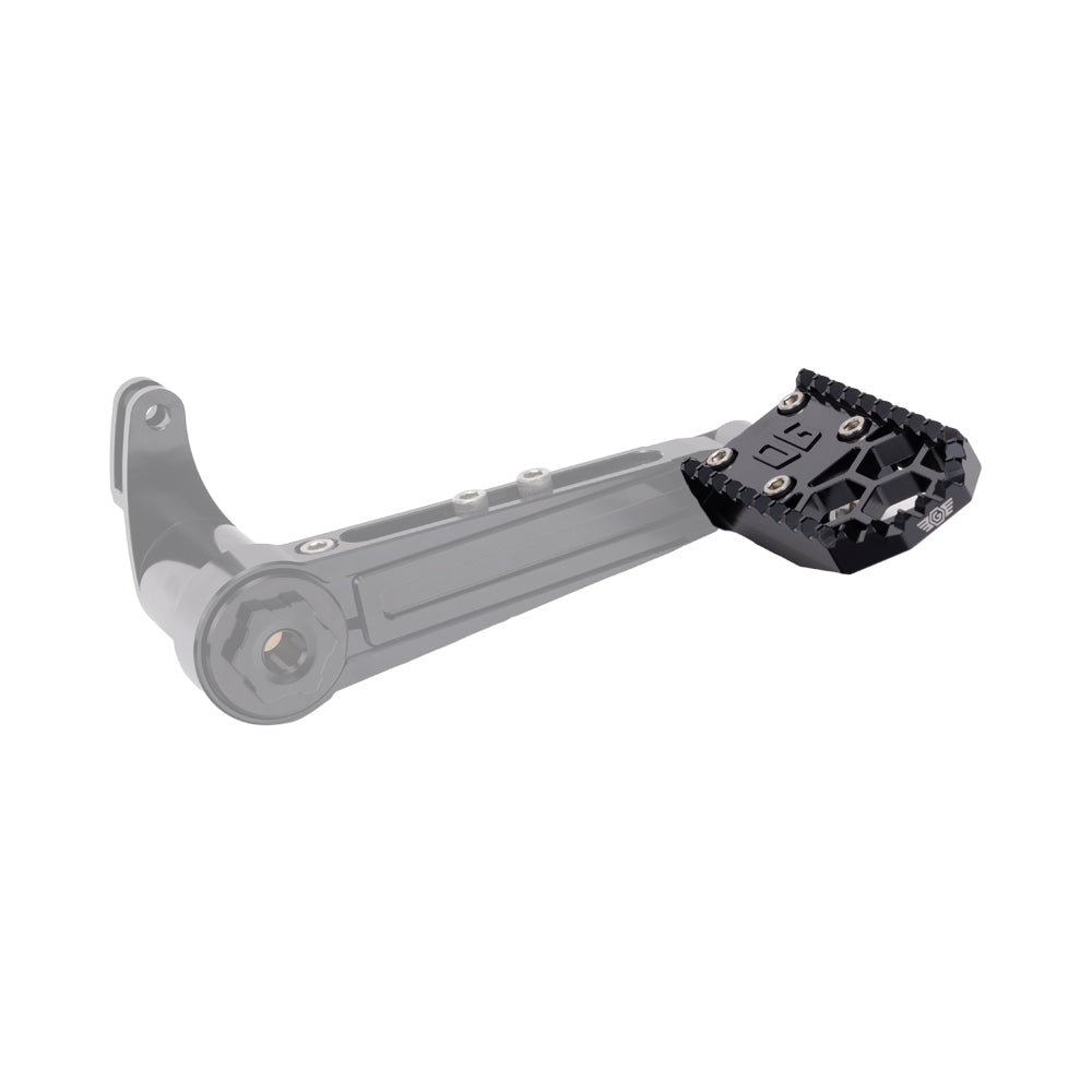 Black Harley Davidson Touring Bagger Mini Brake Pedal Gripper kit for Adjustable Brake Arm