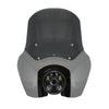 Original Garage Moto Softail Low Rider S Complete T-Sport Fairing Kit - Billiard Gray - 5.75 LED Black
