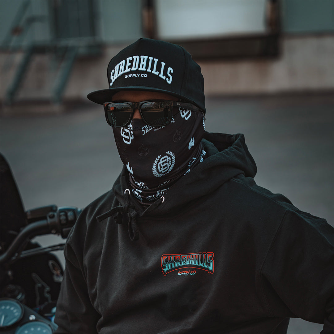 Pattern Logos - Face shield White - Shredhills