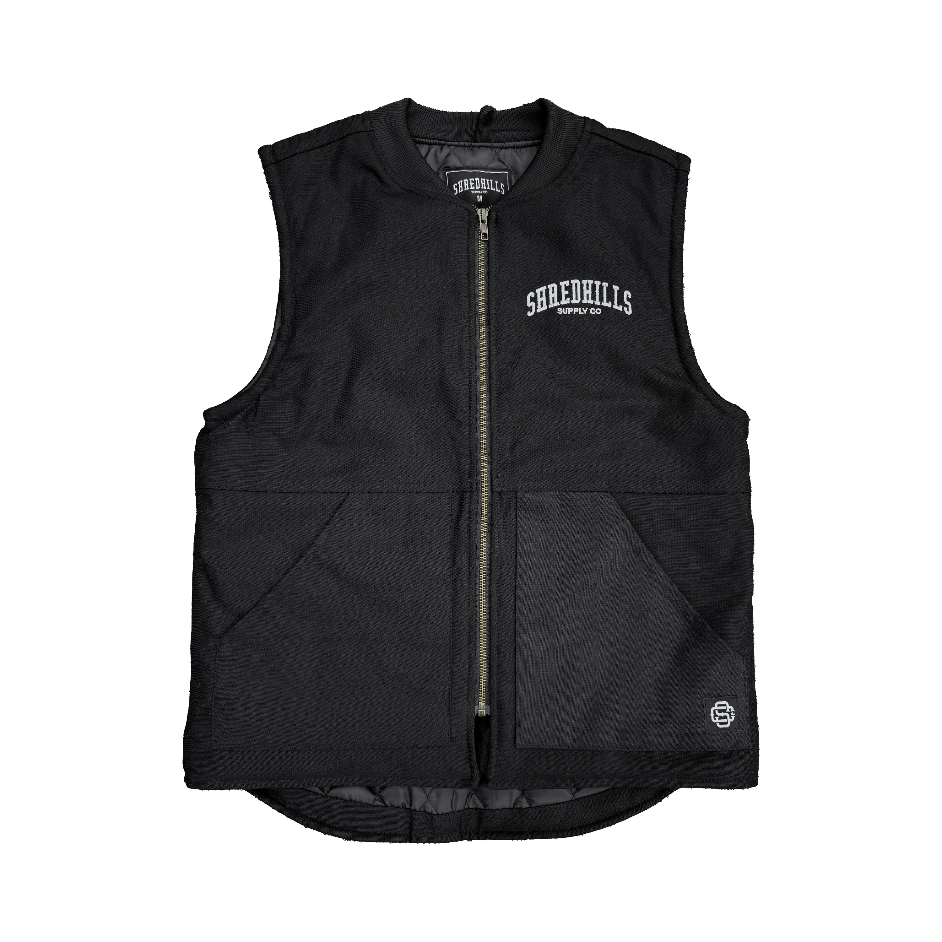 Black Denim Vests - Shredhills