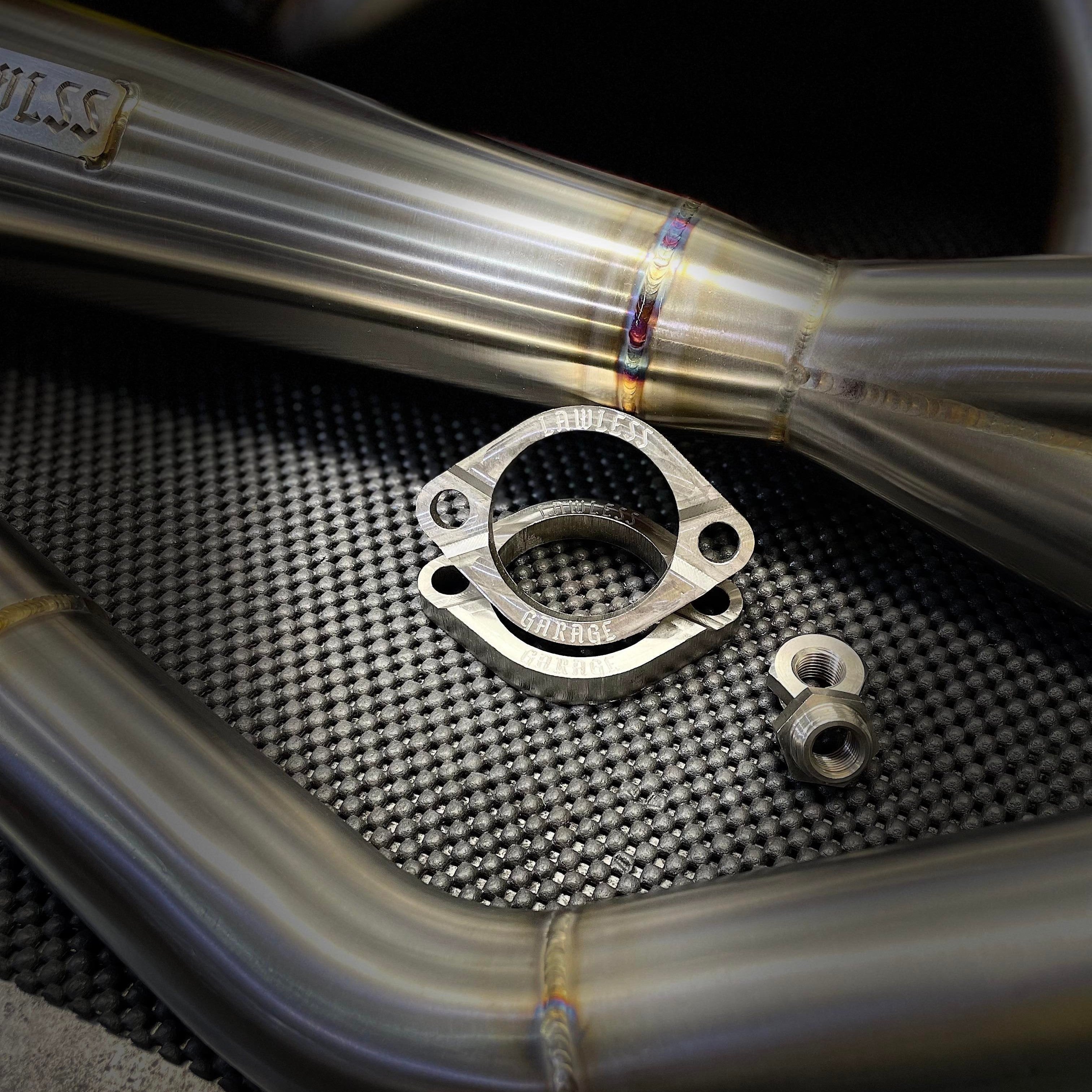 LG Billet stainless steel exhaust flanges