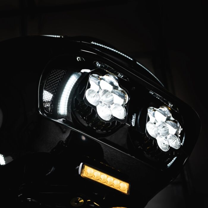Custom Dynamics Shark Demon™ 2 Performance LED Headlight Kit for Road Glide Motorcycles