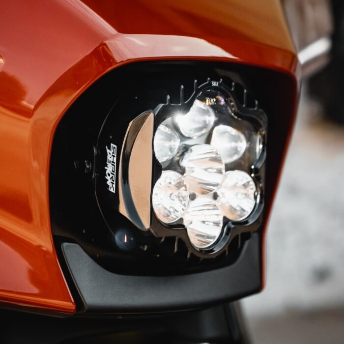 Custom Dynamics Shark Demon™ Performance LED Headlight for 23.5-25 Street Glide