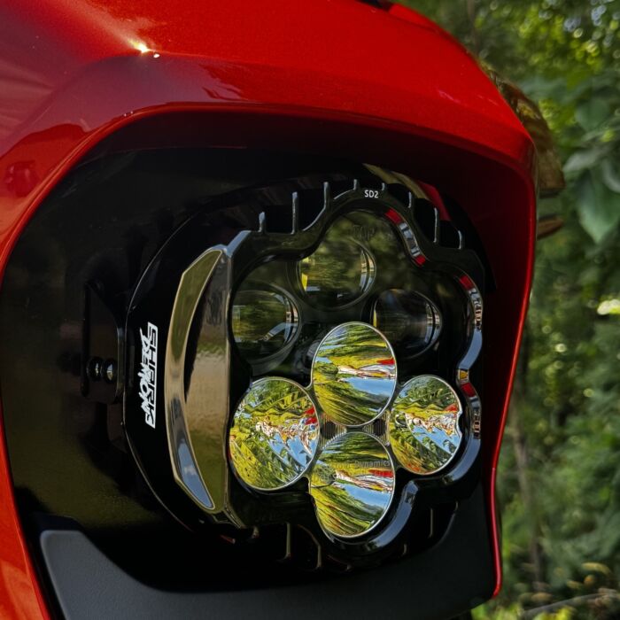 Custom Dynamics Shark Demon™ Performance LED Headlight for 23.5-25 Street Glide