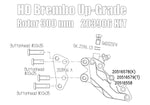 Kit étrier avant 4 pistons Brembo pour Harley Davidson Sportster depuis 2014 et Dyna 06-17