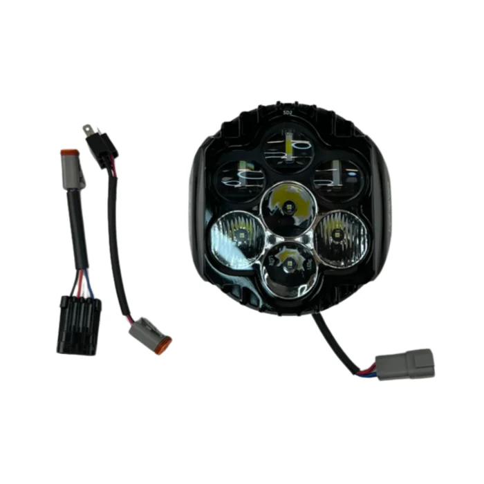 Custom Dynamics Shark Demon™ Performance LED Headlight for Batwing & Road King