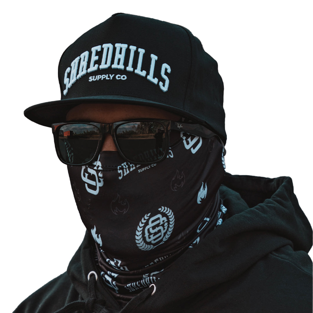 Pattern Logos - Face shield White - Shredhills