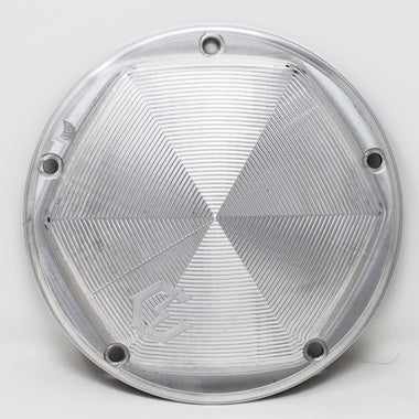 Twin Cam Derby Cover Silver