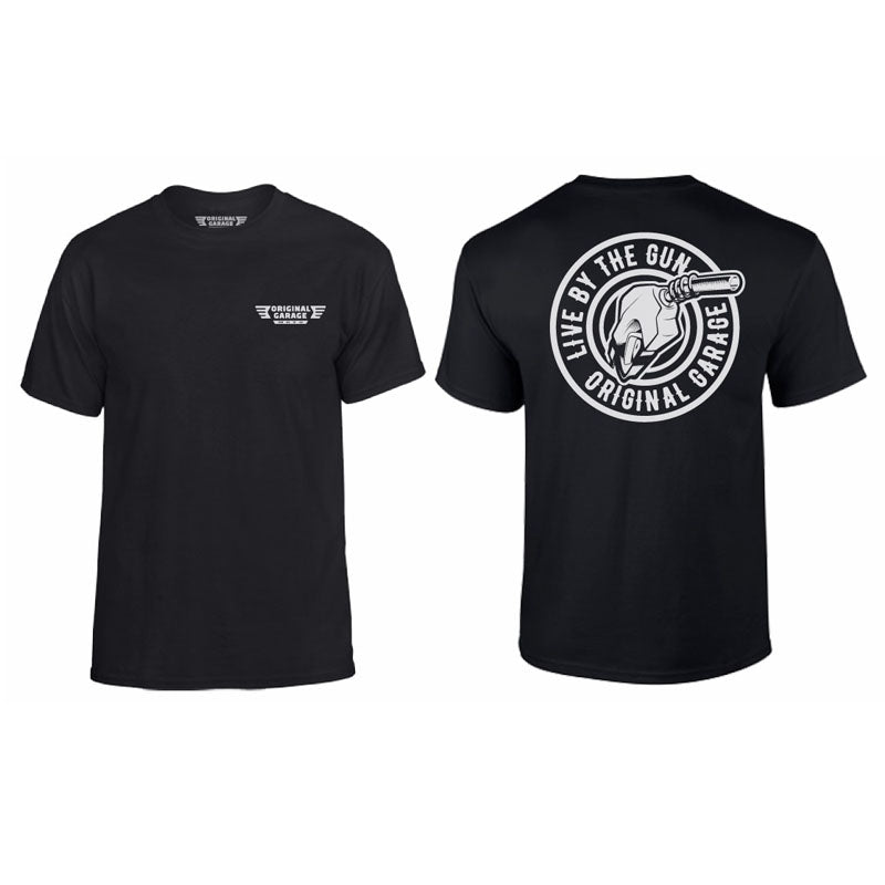 Live By The Gun Tee - Original Garage Moto