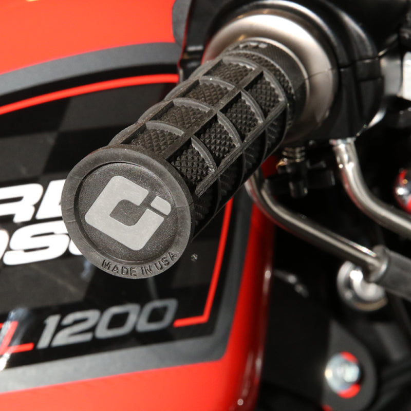 ODI Lock-On Hart-Luck Signature Full-Waffle Grips - Original Garage Moto