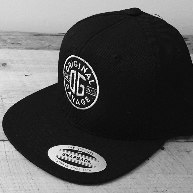 OG Black Snapback - Original Garage Moto