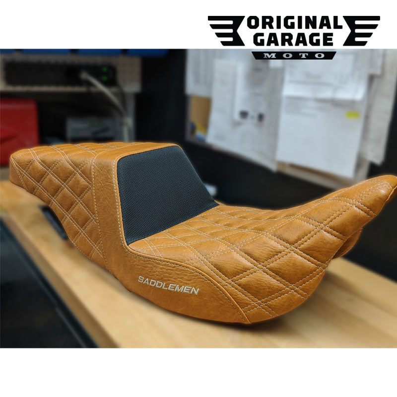 OG X Saddlemen Custom Step Up Seat for HDs Touring models - Original Garage Moto