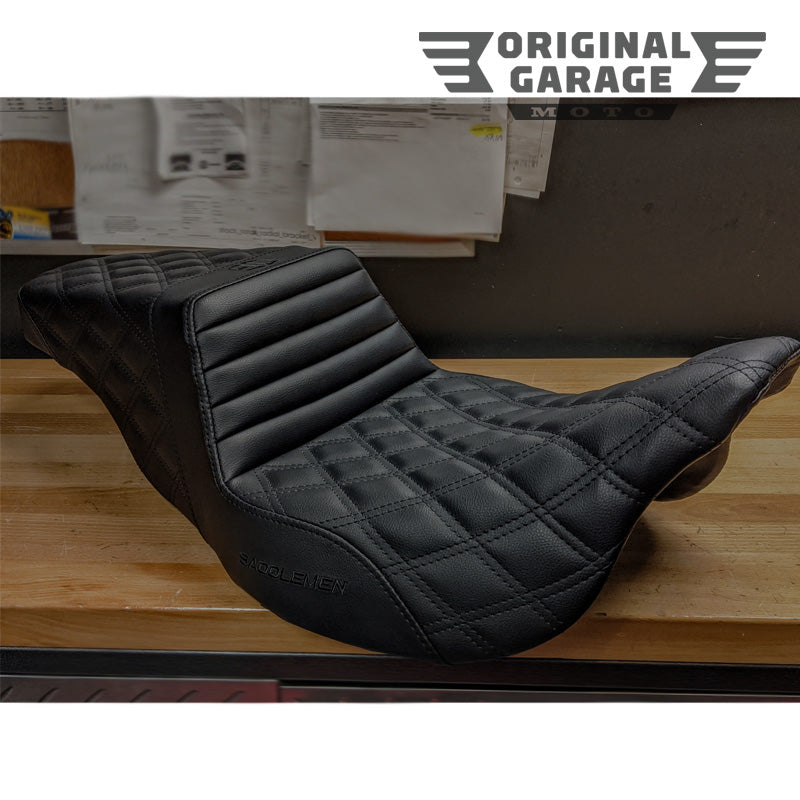 Saddlemen Custom Step Up Seat - Original Garage MotoOG X Saddlemen Custom Step Up Seat for HDs Touring models - Original Garage Moto