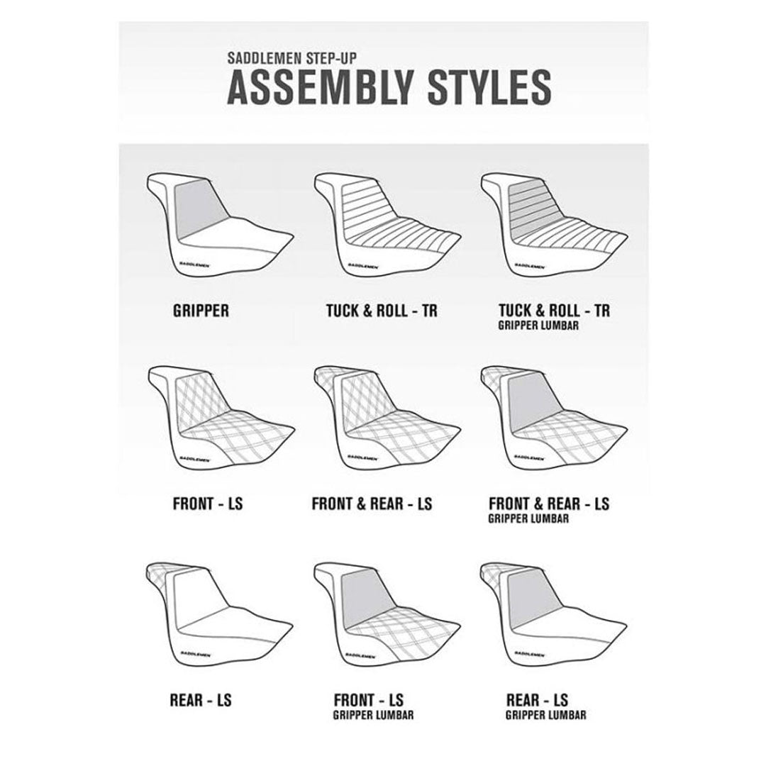 Saddlemen Custom Step Up Seat - Original Garage Moto